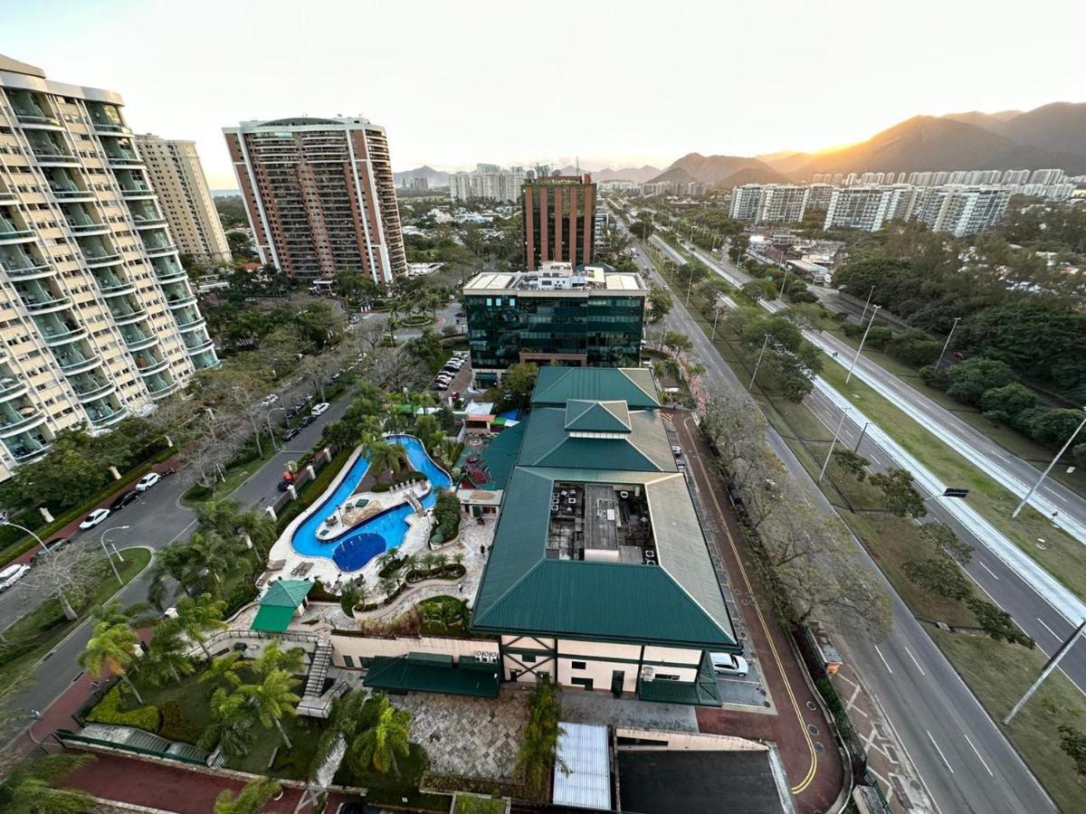 Flat Com Vista Panoramica -15- Na Barra Da Tijuca - Estacionamento Gratuito - Frigobar - Ar Condicionado - Piscina - Academia - Balsa Para Praia Gratis - Varanda - Vista Parcial Mar E Lagoa Ρίο ντε Τζανέιρο Εξωτερικό φωτογραφία
