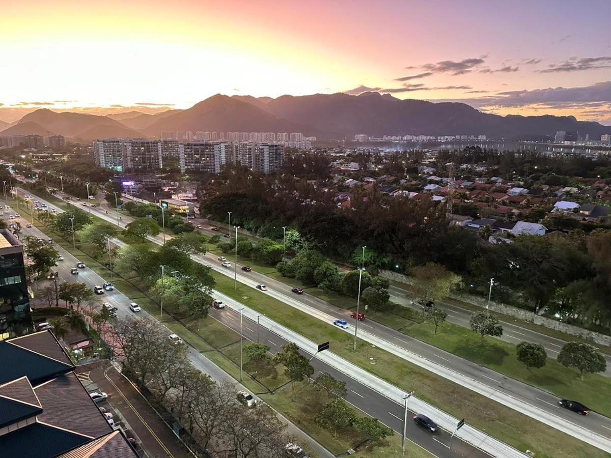Flat Com Vista Panoramica -15- Na Barra Da Tijuca - Estacionamento Gratuito - Frigobar - Ar Condicionado - Piscina - Academia - Balsa Para Praia Gratis - Varanda - Vista Parcial Mar E Lagoa Ρίο ντε Τζανέιρο Εξωτερικό φωτογραφία