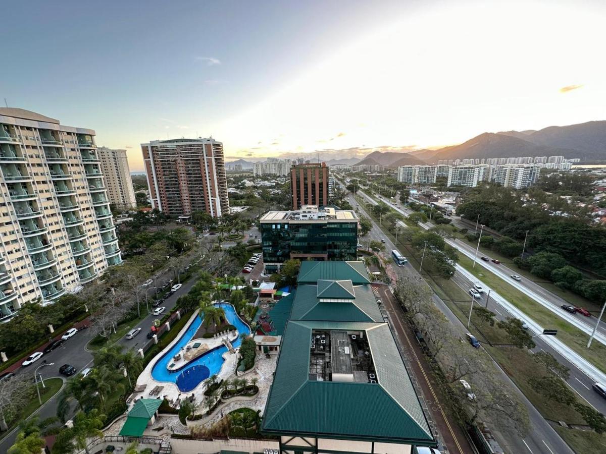 Flat Com Vista Panoramica -15- Na Barra Da Tijuca - Estacionamento Gratuito - Frigobar - Ar Condicionado - Piscina - Academia - Balsa Para Praia Gratis - Varanda - Vista Parcial Mar E Lagoa Ρίο ντε Τζανέιρο Εξωτερικό φωτογραφία