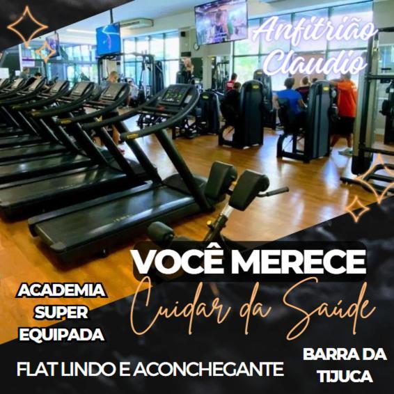 Flat Com Vista Panoramica -15- Na Barra Da Tijuca - Estacionamento Gratuito - Frigobar - Ar Condicionado - Piscina - Academia - Balsa Para Praia Gratis - Varanda - Vista Parcial Mar E Lagoa Ρίο ντε Τζανέιρο Εξωτερικό φωτογραφία